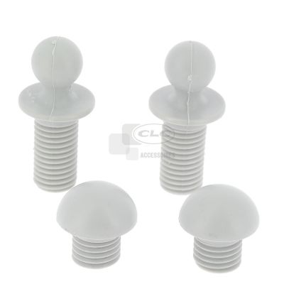 Embouts de repose-jambes blanc pour fauteuils